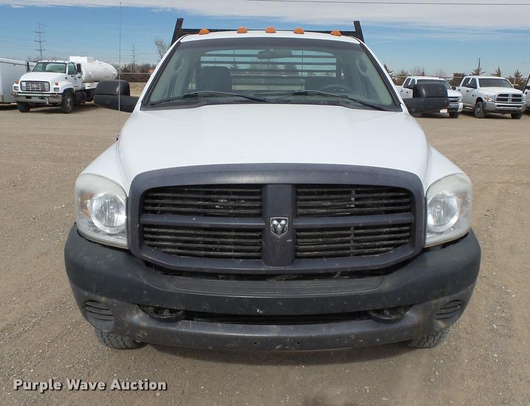 image for item DB1879 2007 Dodge Ram 3500HD flatbed pickup truck