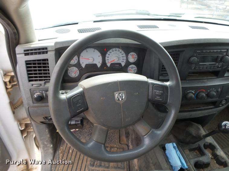 image for item DB1879 2007 Dodge Ram 3500HD flatbed pickup truck