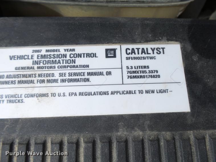 image for item DB1902 2007 Chevrolet Silverado 1500 Z71 Crew Cab pickup truck