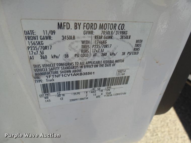 image for item DB2304 2010 Ford F150 pickup truck