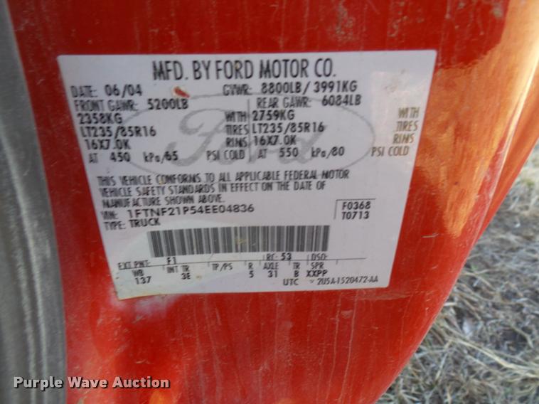 image for item DB2946 2004 Ford F250 Super Duty pickup truck