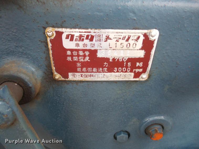 image for item DB2997 Kubota L1500 tractor