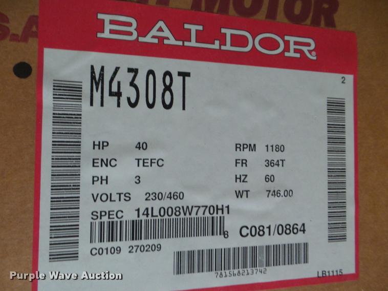 image for item DB9754 Baldor electric motor