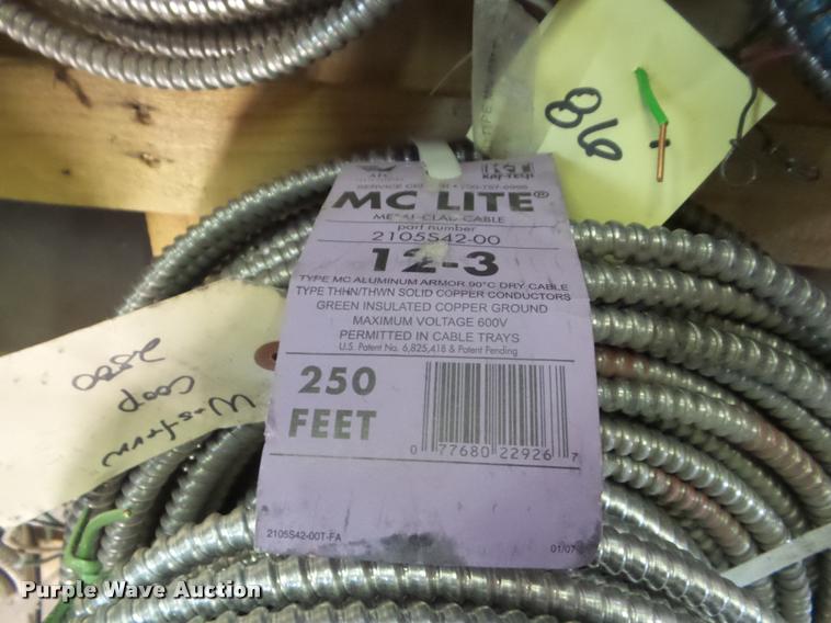 image for item DB9756 (13) spools of MC cable