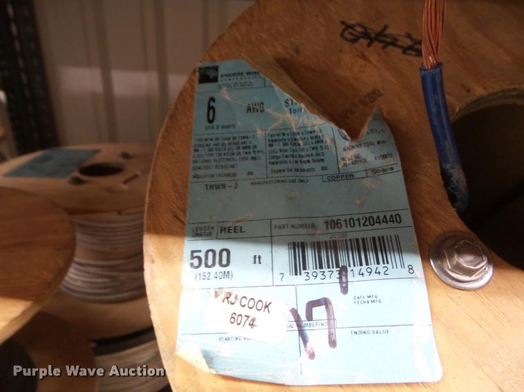 image for item DB9760 (17) spools of wire