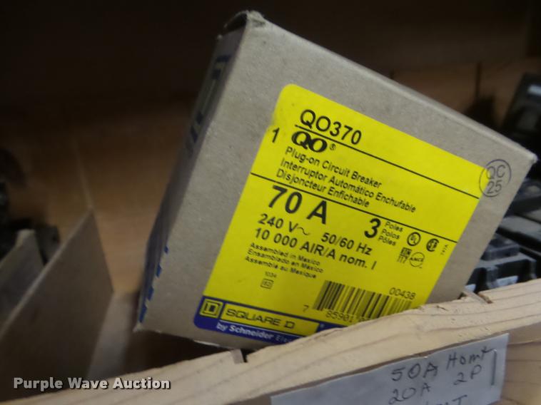 image for item DB9779 Square D breakers