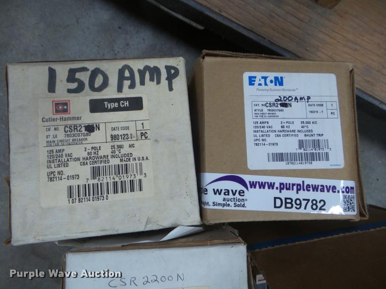 image for item DB9782 Cutler Hammer breakers