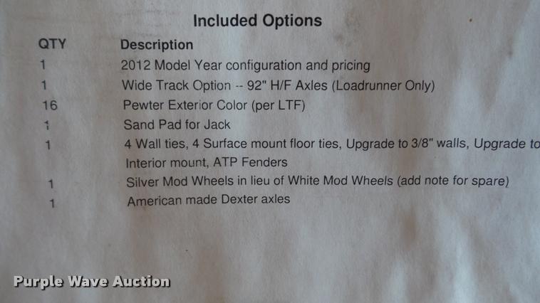 image for item DG9091 2012 Interstate Load Runner enclosed cargo trailer