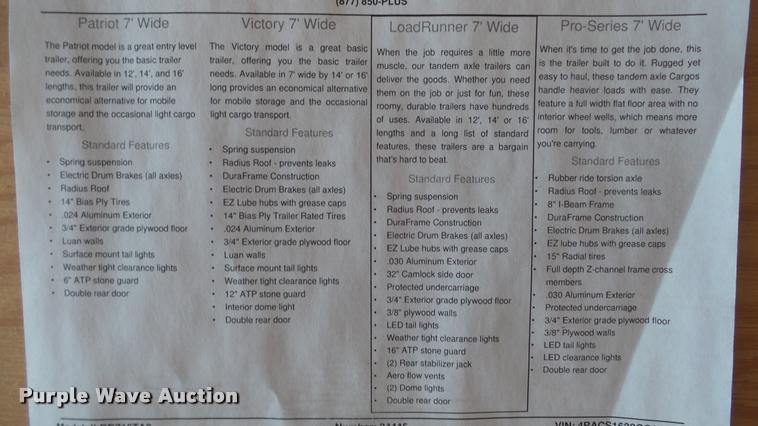 image for item DG9091 2012 Interstate Load Runner enclosed cargo trailer