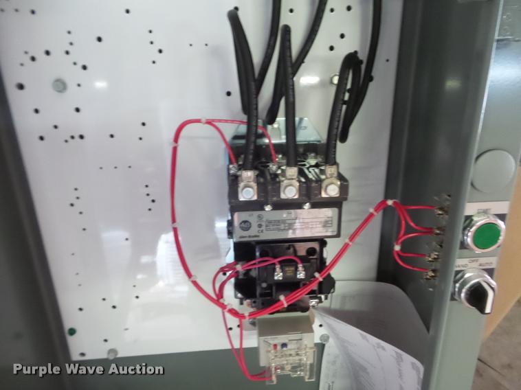 image for item J8773 Allen Bradley size 3 solid state pump control panel