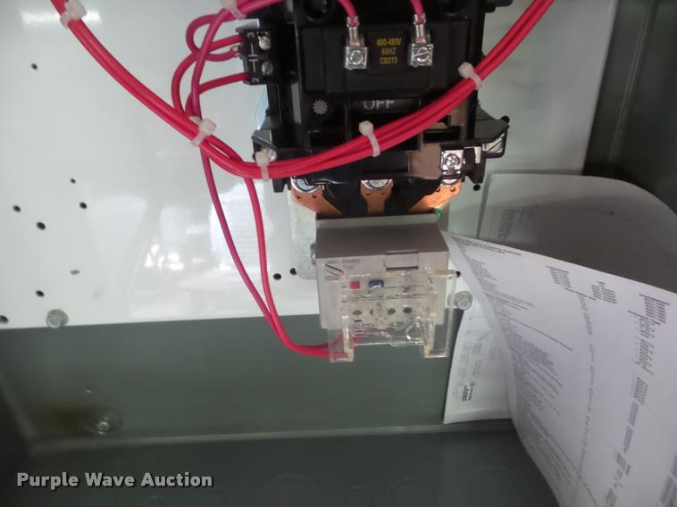 image for item J8773 Allen Bradley size 3 solid state pump control panel