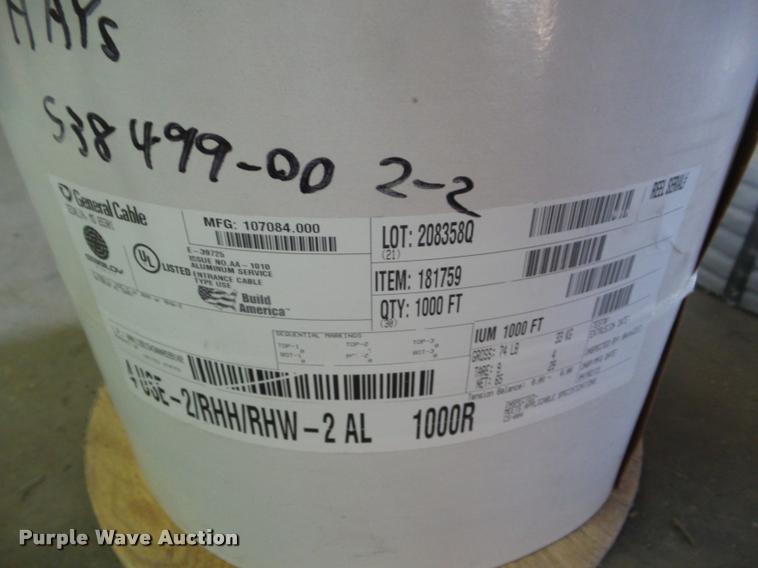 image for item J8782 (2) spools of no. 4 wire