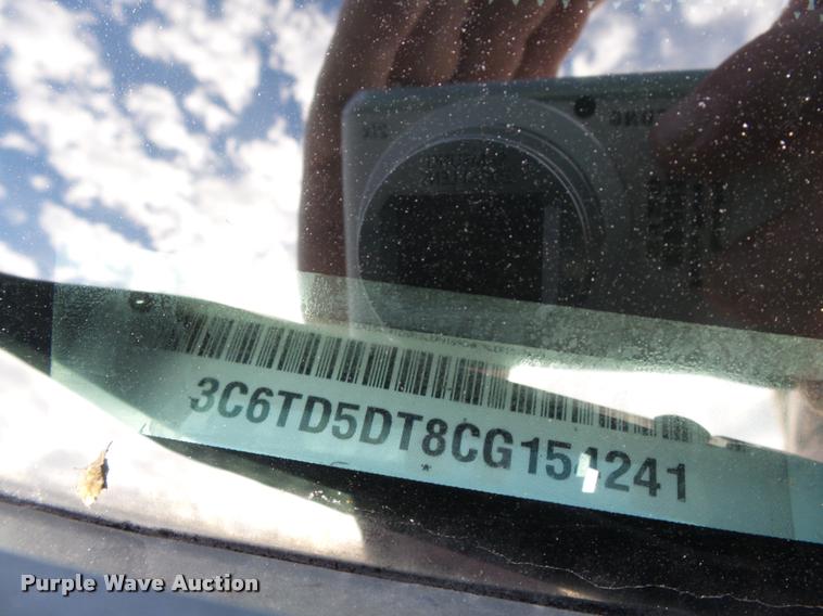 image for item K3398 2012 Dodge Ram 2500 Quad Cab pickup truck