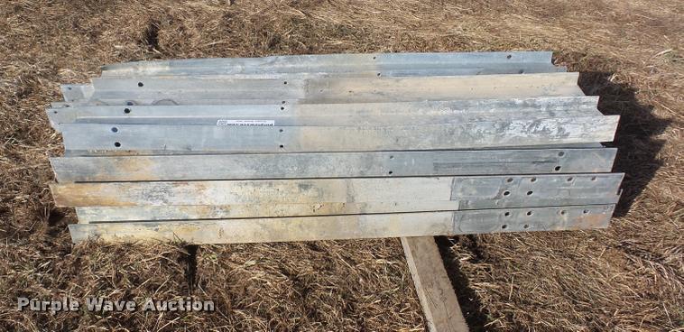 image for item L4530 Approximately 23 galvanized guard rail posts