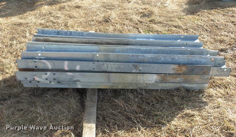 image for item L4530 Approximately 23 galvanized guard rail posts