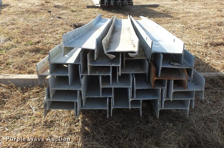 image for item L4530 Approximately 23 galvanized guard rail posts