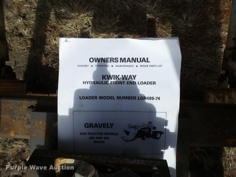 image for item L7212 Kwik-way LGF480-74 loader