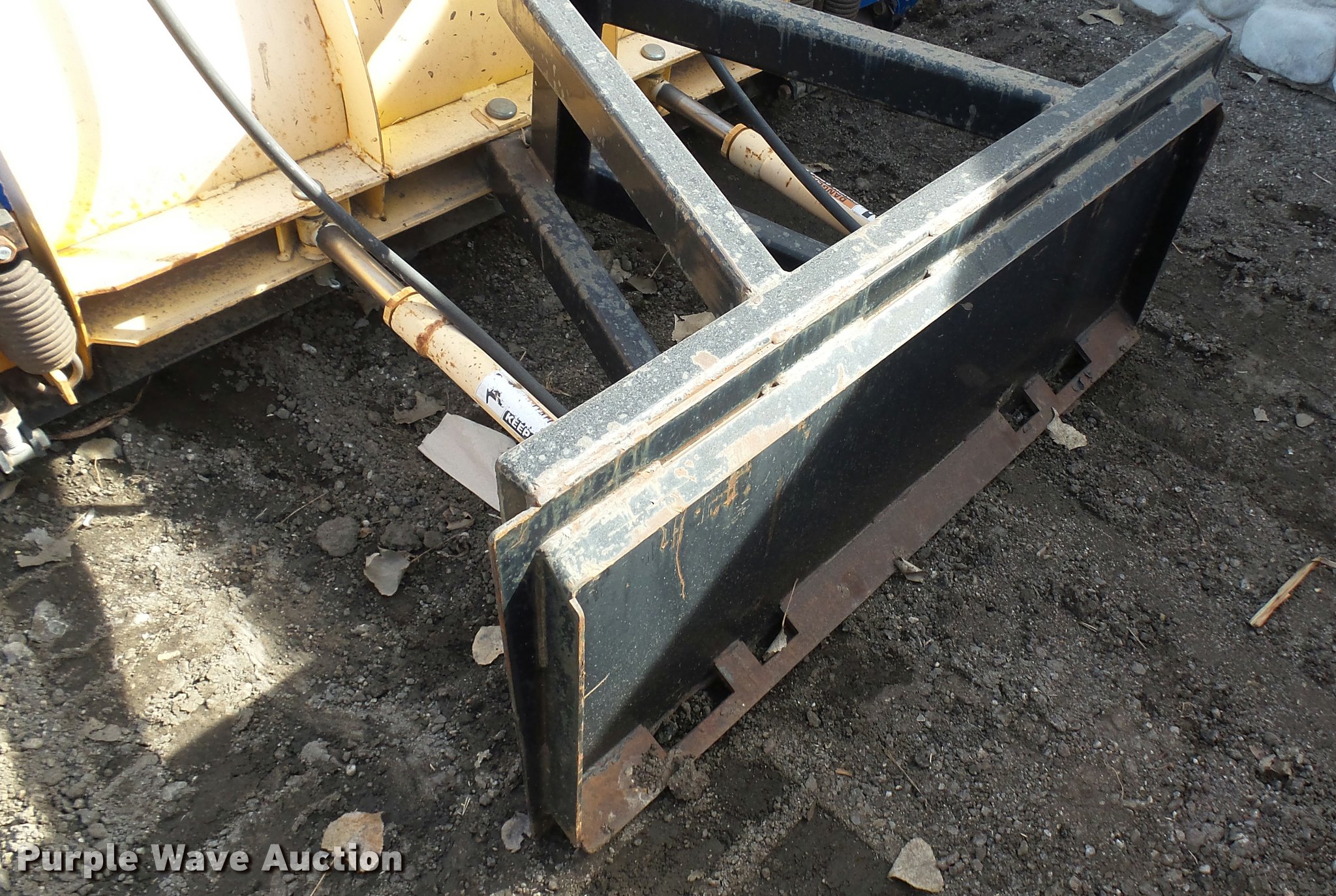 Wolf skid steer snow plow in Wichita, KS Item AT9574 sold Purple Wave