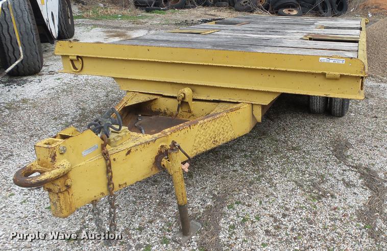 image for item BM9521 1969 Miller tilt deck equipment trailer