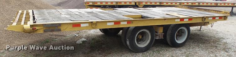 image for item BM9521 1969 Miller tilt deck equipment trailer