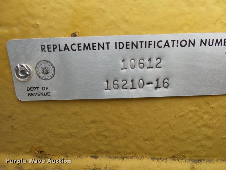 image for item BM9521 1969 Miller tilt deck equipment trailer