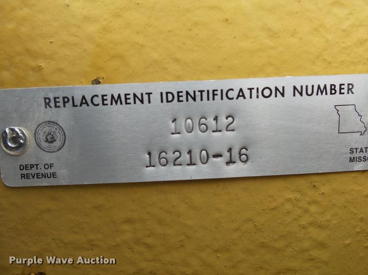 image for item BM9521 1969 Miller tilt deck equipment trailer