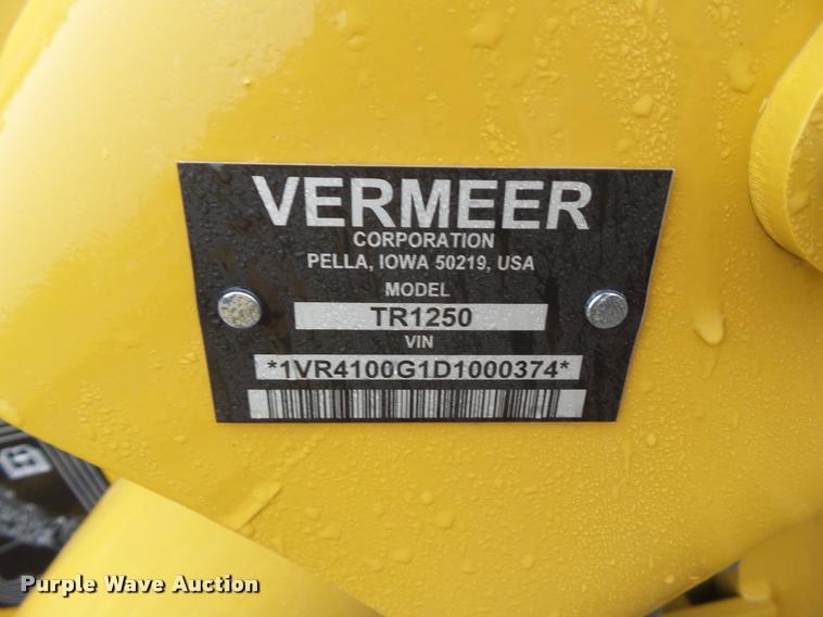image for item CB9770 2013 Vermeer TR1250 trencher