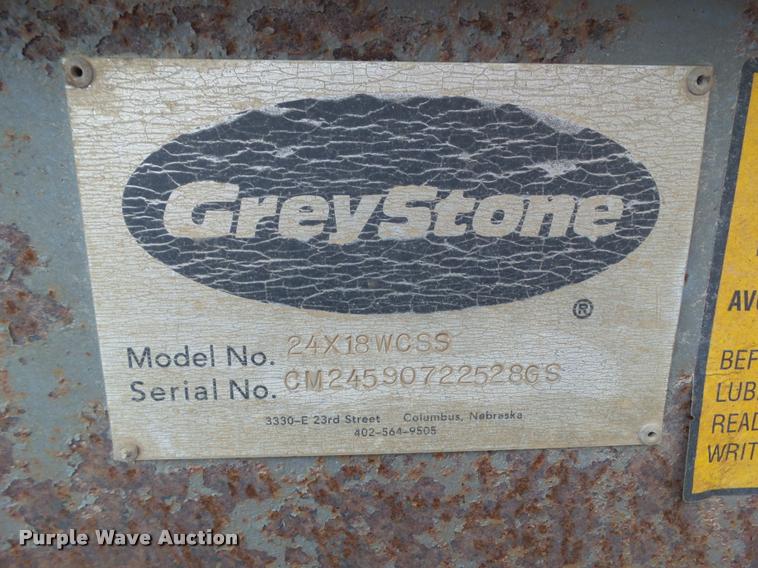 image for item CB9773 2007 Greystone 24X18WC55 coarse aggregate screw