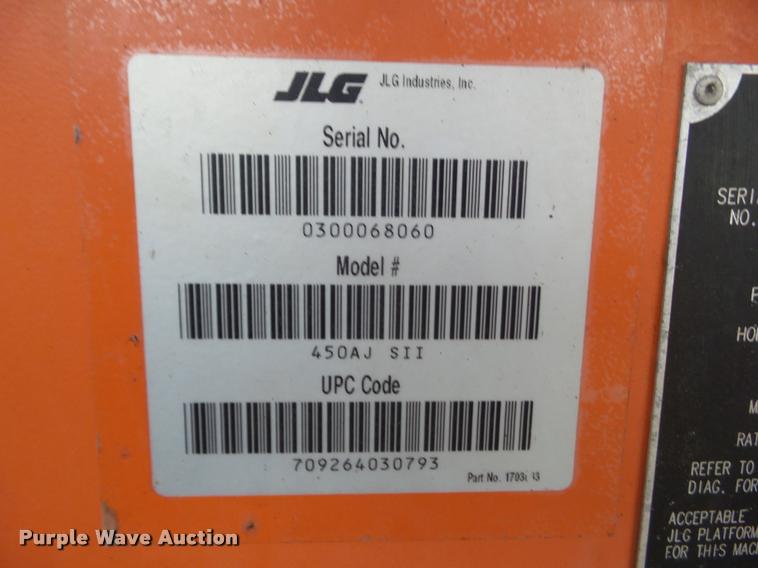 image for item CB9781 2002 JLG 450AJ SII boom lift