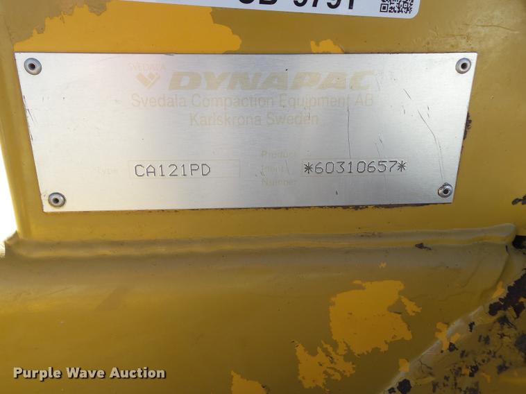 image for item CB9791 1999 Dynapac CA121PD single drum vibratory compactor