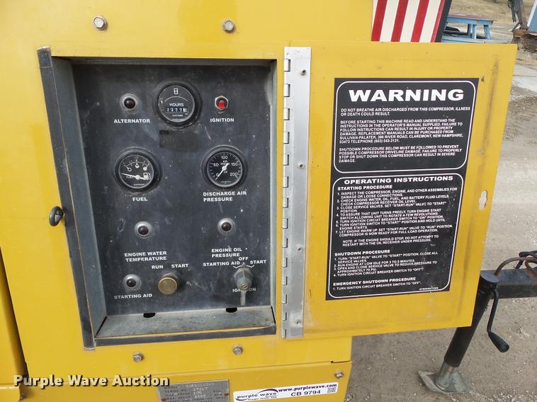 image for item CB9794 2006 Sullivan Palatek D185Q air compressor