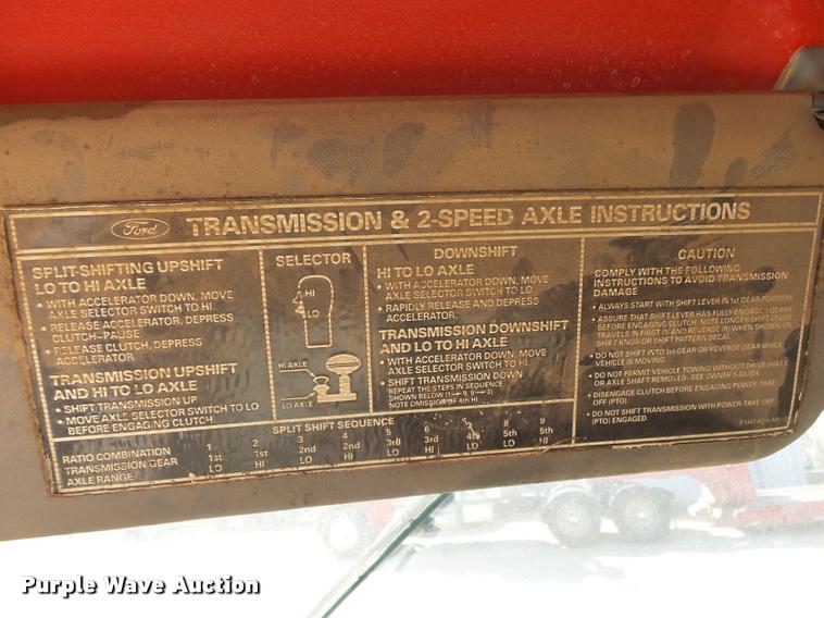 image for item DA2523 1994 Ford F700 flatbed truck