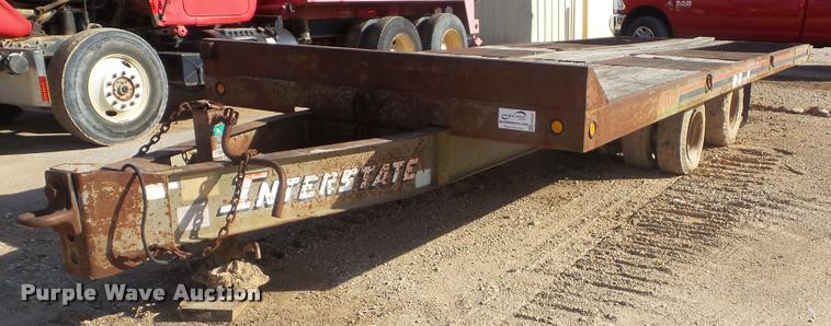 image for item DA2524 1991 Interstate 24T tilt deck equipment trailer