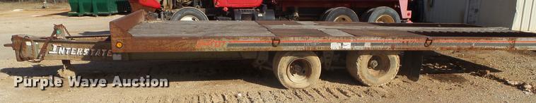 image for item DA2524 1991 Interstate 24T tilt deck equipment trailer