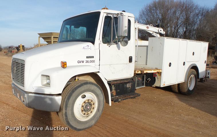 image for item DA2527 1999 Freightliner FL70 service truck with crane