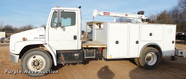 image for item DA2527 1999 Freightliner FL70 service truck with crane