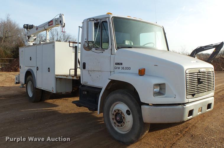 image for item DA2527 1999 Freightliner FL70 service truck with crane