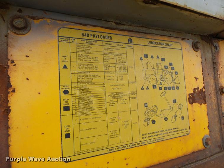 image for item DA3317 Dresser 540 wheel loader