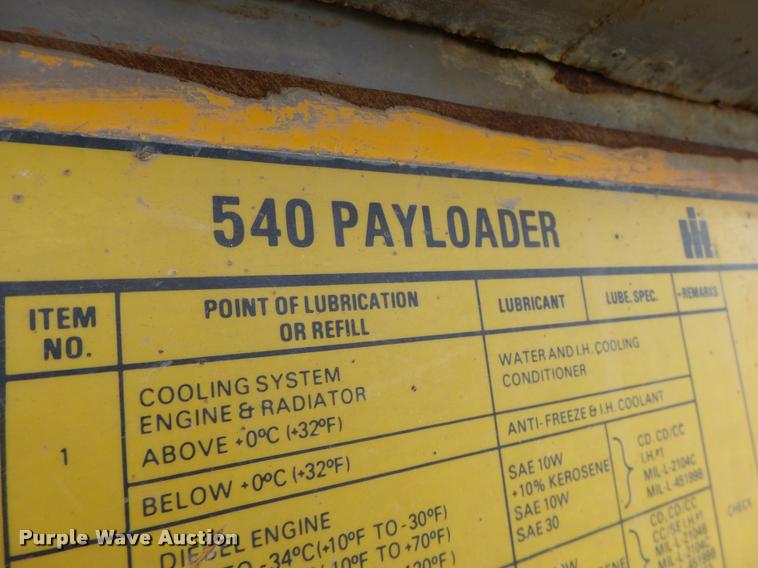 image for item DA3317 Dresser 540 wheel loader