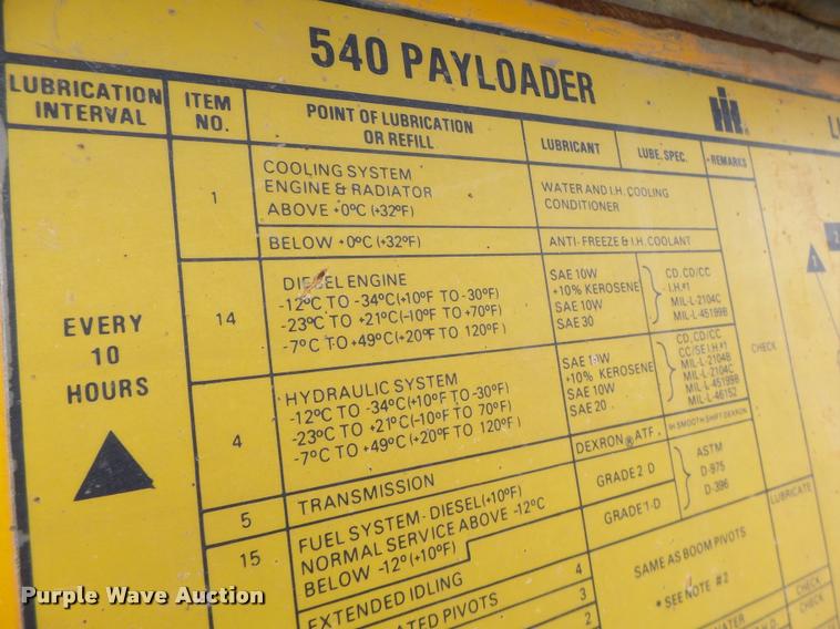 image for item DA3317 Dresser 540 wheel loader