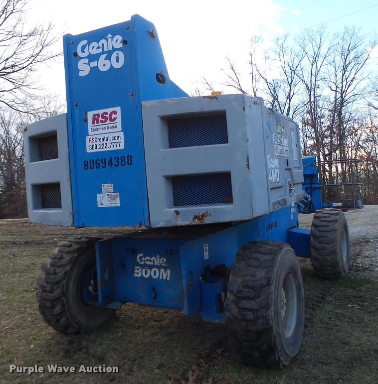 image for item DA3322 1997 Genie S60 boom lift