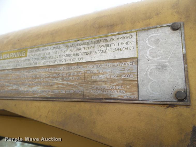 image for item DA7611 1992 Caterpillar 950F wheel loader