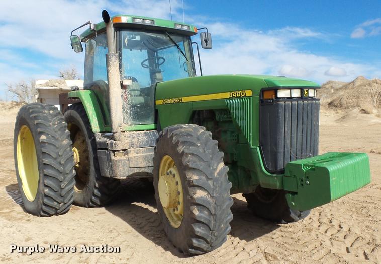 image for item DA7612 1998 John Deere 8400 MFWD tractor