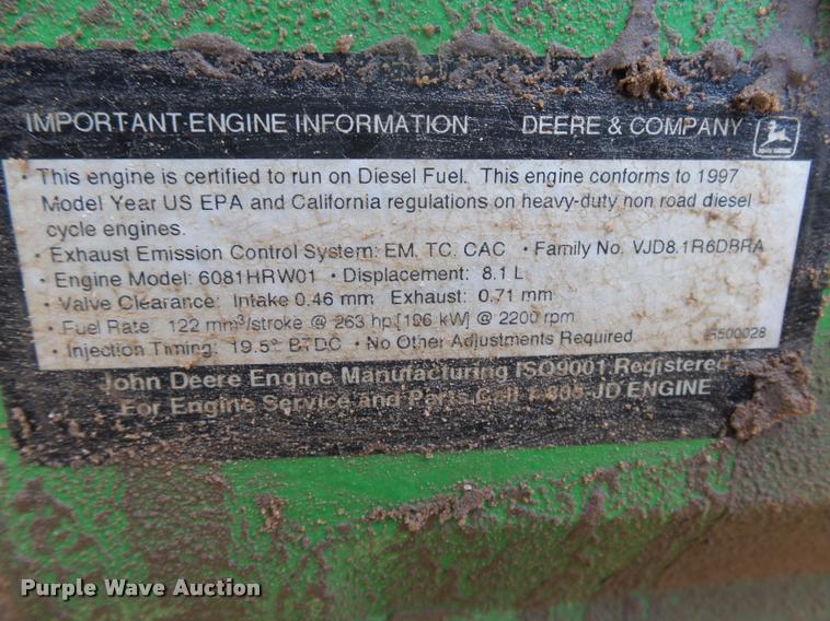 image for item DA7612 1998 John Deere 8400 MFWD tractor