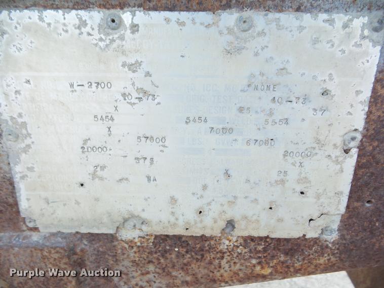 image for item DA7668 1973 Mccoy Taylor asphalt trailer