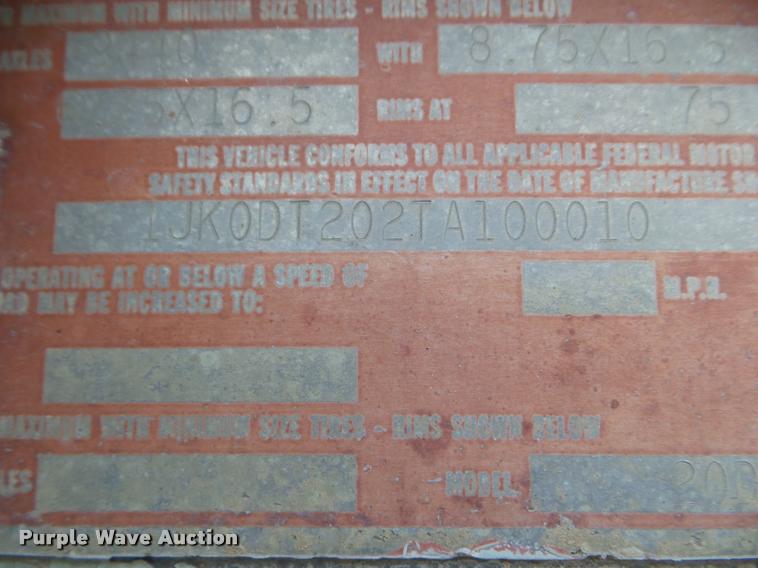 image for item DA7670 1996 Interstate 20DT equipment trailer