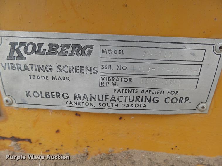 image for item DB1856 Kolberg 2D4812 vibrating screen