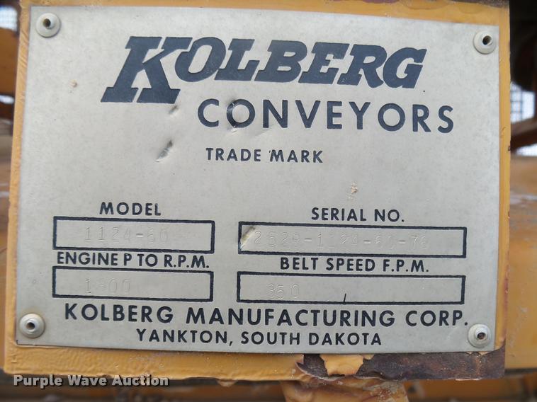 image for item DB1859 Kolberg 1124-60 conveyor