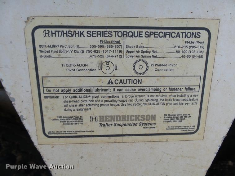 image for item DB1874 2007 Castleton bottom dump trailer