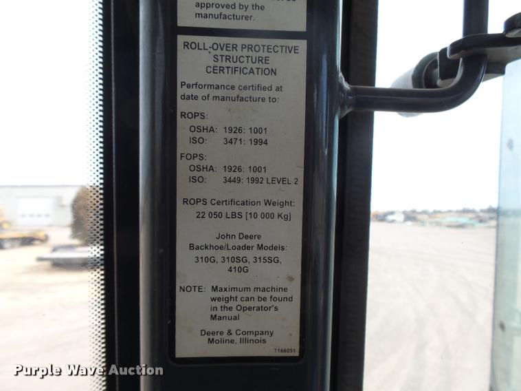 image for item DB1907 2005 John Deere 310SG backhoe